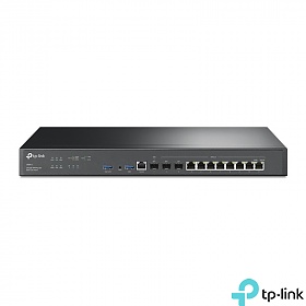 TP-Link ER8411, Gigabitowy router VPN Omada, 8x 10/100/1000 RJ-45, 2x slot 10G SFP, 19"