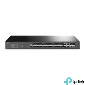 TP-Link TL-SG3428XF, Switch zarzdzalny, 24x SFP, 4x slot 10G SFP+, 19"