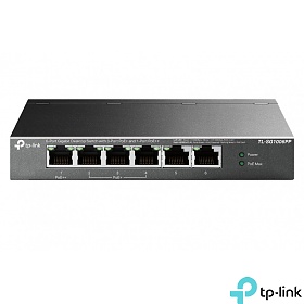 TP-Link TL-SG1006PP, Switch niezarzdzalny, 6x 10/100/1000 RJ-45, PoE++