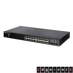 Edge-corE ECS4100-28T, Switch zarządzalny,  24x 10/100/1000 RJ-45, 4x 100/1000 SFP