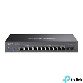 Gigabitowy router VPN Omada, 2x 2.5G, 8x 10/100/1000 RJ-45, 2x slot SFP, 19" (TP-Link ER7412-M2)