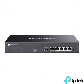Gigabitowy router VPN SafeStream, 5x 10/100/1000 RJ-45, 1x slot SFP, desktop (TP-Link ER7406)