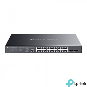 TP-Link SG3428XMPP, Switch zarządzalny, 24x 10/100/1000 RJ-45, 4x slot 10G SFP+, PoE++, 19"