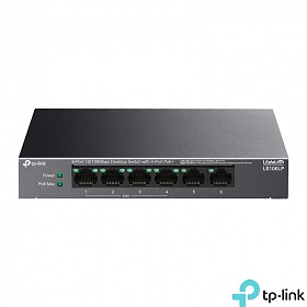 TP-Link LS106LP, Switch niezarządzalny, 6x 10/100 RJ-45, PoE+, desktop