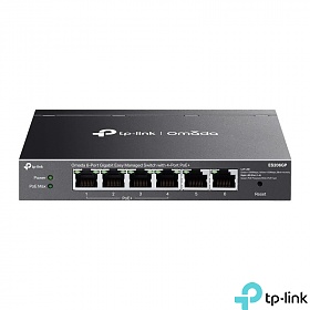 TP-Link ES206GP, Switch inteligentny, 6x 10/100/1000 RJ-45, PoE+, desktop