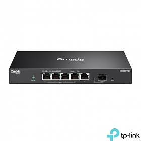 Switch zarządzalny, 5x 2,5G, 1x slot 10G SFP+, PoE++, 19" (TP-Link ES206XPP-M2)