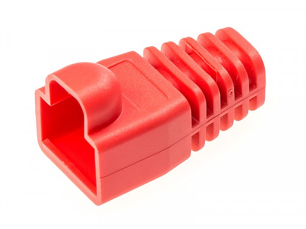 Osłonka wtyku RJ-45 (8p8c), czerwona