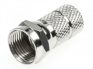 Wtyk F nakręcany na przewód o średnicy 7,2mm (RG6), odlewany