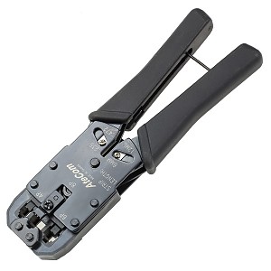 Czołowa zaciskarka złączy modularnych 8p (RJ-45), 6p (RJ-12, RJ-11), 4p (RJ-10, RJ-9) (Hanlong HT-1008) 