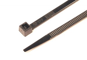Opaski kablowe odporne na UV, 4,8x300mm, czarne, 100szt