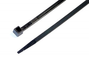 Opaski kablowe odporne na UV, 4,8x200mm, czarne, 100szt