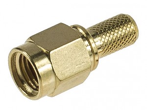 Wtyk SMA RP (Reverse Pin), zaciskany na przewód RG58