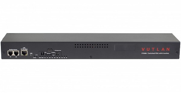 Kontroler IP 19" 1U 8x230V; 2x analog; 2x styki bezpotencjałowe; 1x CAN (Vutlan VT608t) 