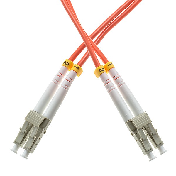 Patchcord LC/UPC-LC/UPC, MM, 50/125, dupleks, włókno OM2, 0,5 m 