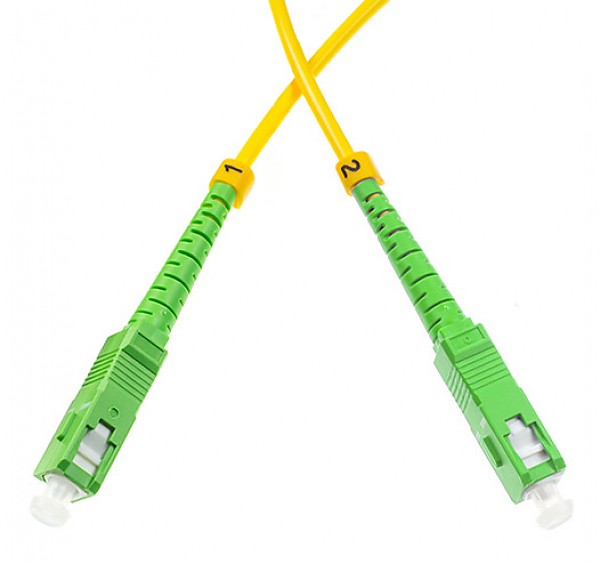 Patchcord SC/APC-SC/APC, SM, 9/125, simpleks, włókno G657A1, 1 m 