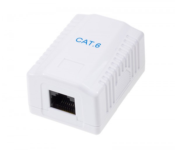 Puszka natynkowa, kat. 6, 1x RJ-45 
