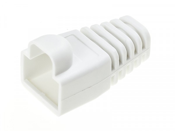 Osłonka wtyku RJ-45 (8p8c), biała