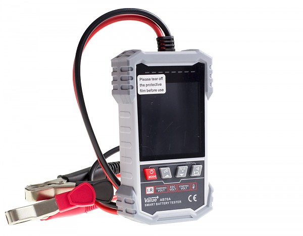Tester akumulatorów samochodowych 12V, LCD 