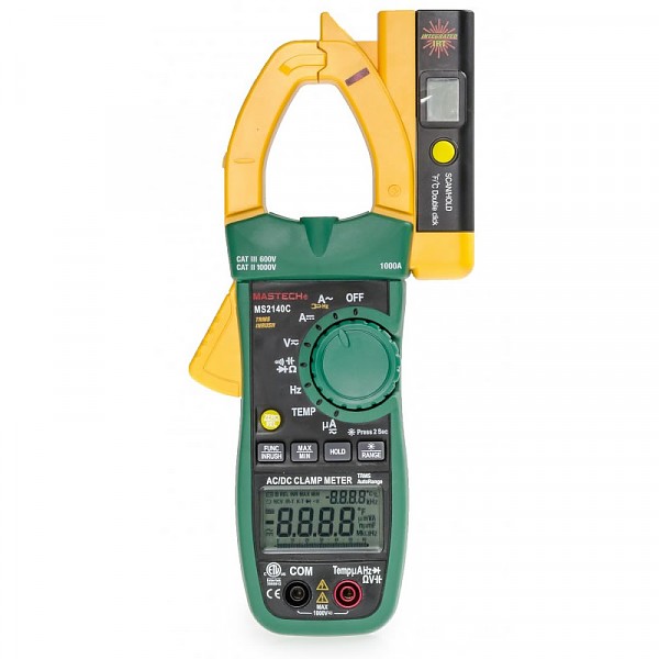 Mastech MS2140C - Multimetr cęgowy prądów stałych i zmiennych, True RMS, pirometr