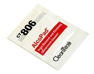 Chusteczka z alkoholem do czyszczenia włókien i złączy światłowodowych (AlcoPad CT806) 
