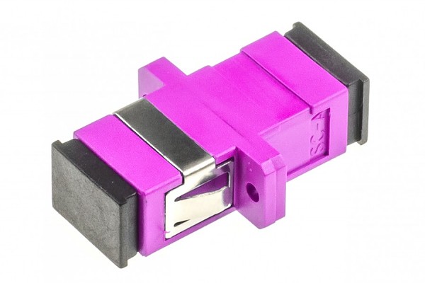 Adapter światłowodowy SC/UPC simplex, OM4, wielomodowy 