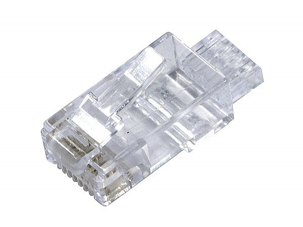 Wtyk RJ-45, 8p8c, kat6, na przewód okrągły, drut, UTP