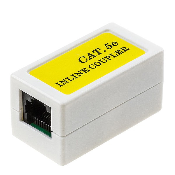 Łącznik modularny, kat. 5e, 2x RJ-45, UTP 