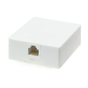 Puszka natynkowa PN1-6 ze złączem żeńskim 6p6c (standard) 