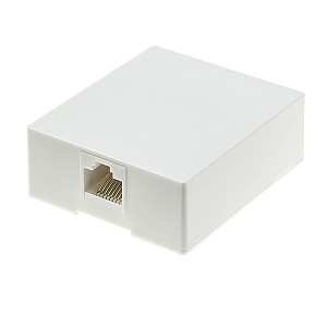 Puszka natynkowa PN1-8 ze złączem żeńskim 8p8c (standard) 
