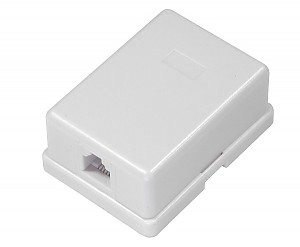 Puszka natynkowa PN2-6 ze złączem żeńskim 6p6c (midi) 