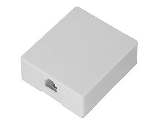 Puszka natynkowa PN1-4 ze złączem żeńskim 6p4c (standard) 