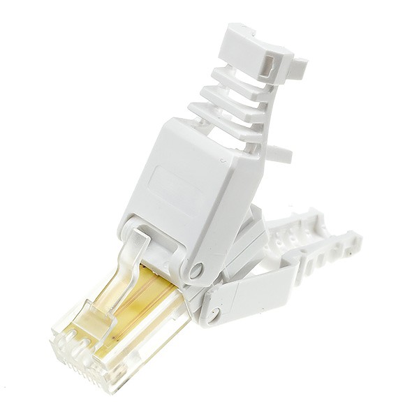 Wtyk RJ-45, 8p8c, kat 5e, beznarzędziowy montaż, UTP