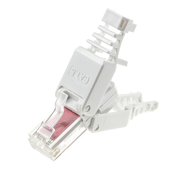 Wtyk RJ-45, 8p8c, kat. 6, beznarzędziowy montaż, UTP