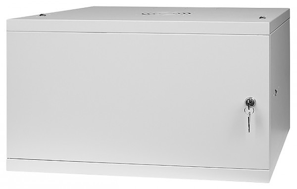Szafa rack 6U, wisząca, 19", 450mm gł., drzwi metalowe, do montażu