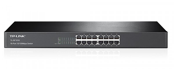 TP-Link TL-SF1016, Switch niezarządzalny, 16x 10/100 RJ-45, 19"