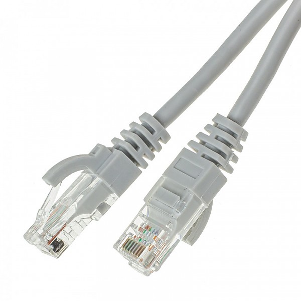 Patchcord UTP-K5e; 25,0 m; szary 