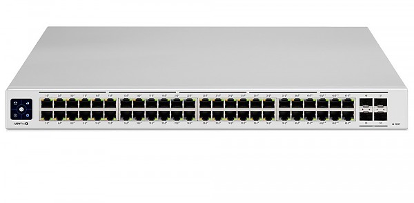 Ubiquiti USW-Pro-48-PoE, Switch zarządzalny, 48x 10/1000 RJ-45, 4x 10G SFP+, PoE+, 19"