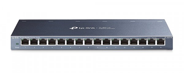 TP-Link TL-SG116, Switch niezarządzalny, 16x 10/100/1000 RJ-45, desktop