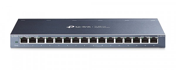 Switch niezarzdzalny, 16x 10/100/1000 RJ-45, desktop (TP-Link TL-SG116) 