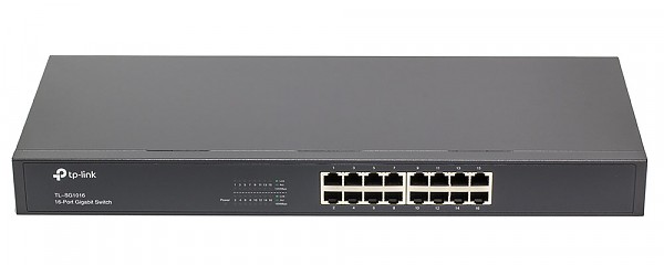 Switch niezarzdzalny, 16x 10/100/1000 RJ-45, 19" (TP-Link TL-SG1016) 