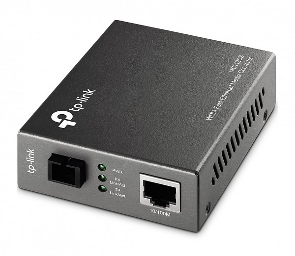Media konwerter światłowodowy 10/100M RJ-45/SC, SM 1310nm, 20km, WDM (TP-Link MC112CS-20)