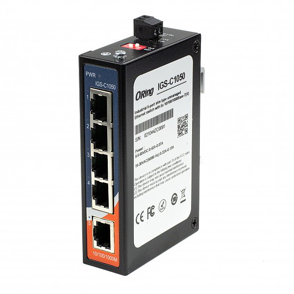 8-Port Industrial PoE+ Unmanaged Ethernet Switch, w/6*10/100Tx