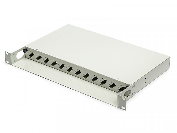 Przełącznica światłowodowa, 19", 12xSC duplex, bez adapterów