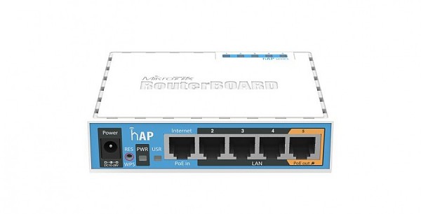 Bezprzewodowy punkt dostpowy 2.4GHz (MikroTik Routerboard RB951Ui-2nD) 