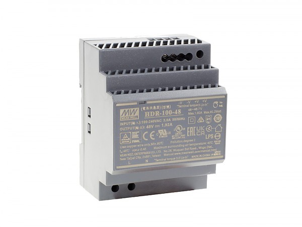 Zasilacz 100W 48VDC, DIN TS35 (Mean Well HDR-100-48) 