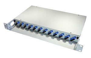 Przełącznica światłowodowa, 19", 12xSC/UPC SM duplex