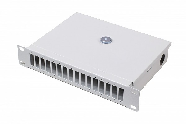 Przełącznica światłowodowa 10" 1U, 16x SC duplex, bez adapterów 