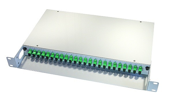 Przełącznica światłowodowa, 19", 24xSC/APC SM simplex