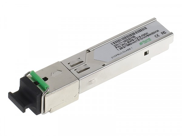 SFP WDM, 1Gb, SC SM, 20km, TX:1550nm, RX:1310nm