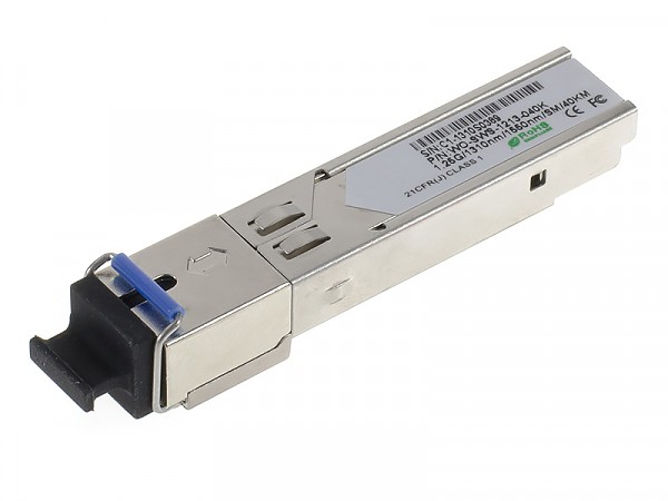 Modu SFP 1x 1000 Mbps SC SM, 40 km, WDM TX:1310nm (Wave Optics, WO-SWS-1213-040K) 